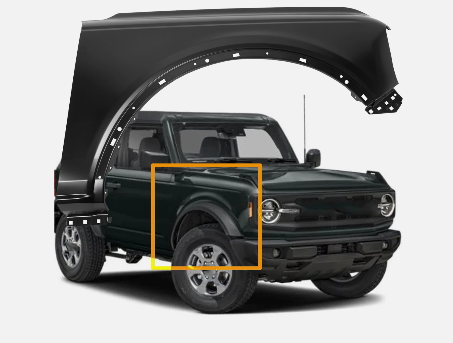 ფრთა BRONCO 2021-2024 წინა მარჯვენა